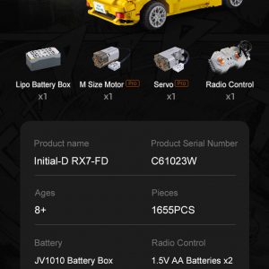 Cada C61023w Initial D Mazda Rx 7 Fd3s Detail 17