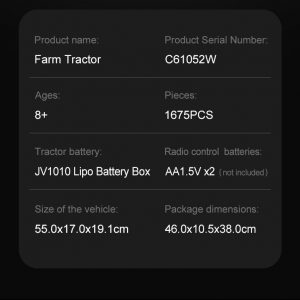 Cada C61052w Master Farm Tractor Detail 21