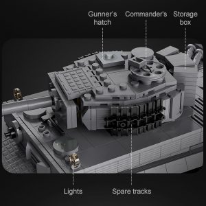 Cada C61071w Master Ww Ii German Tiger Tank Detail 7