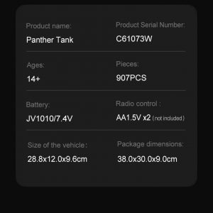 Cada C61073w Master Ww Ii German Panther Tank Detail 16