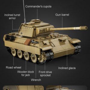 Cada C61073w Master Ww Ii German Panther Tank Detail 7