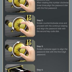 Cada C71006w Master Steam Series Combination Safe Detail 12