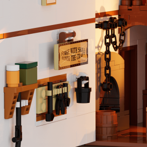 Lumibricks L9089 Old West Blacksmith Detail 7