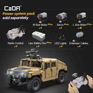 CaDa C61036W CaDA HUMVEE Vehicle — comparateur de prix sur Planet-Brick (vue détail 10)