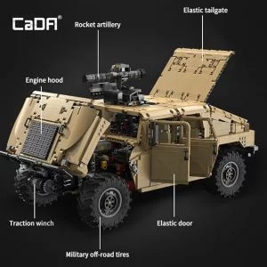 CaDa C61036W CaDA HUMVEE Vehicle — bons plans et promos sur Planet-Brick (vue détail 12)