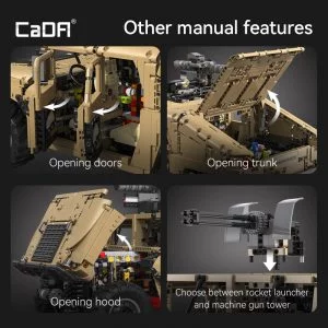 CaDa C61036W CaDA HUMVEE Vehicle — meilleur prix sur Planet-Brick (vue détail 9)