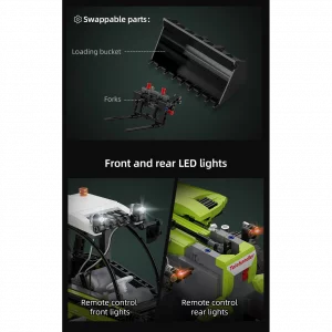 CaDa C61051W Telehandler With Full Functional Remote Control Unit — meilleure offre du moment sur Planet-Brick (vue détail 14)