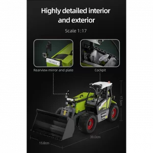CaDa C61051W Telehandler With Full Functional Remote Control Unit — meilleur prix sur Planet-Brick (vue détail 18)