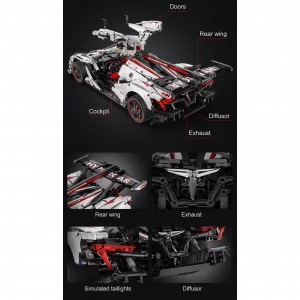 CaDa C61053W Supercar Series — comparatif marchands sur Planet-Brick (vue détail 16)