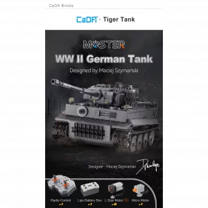 CaDa C61071W WW II German Tiger Tank — où acheter au meilleur tarif sur Planet-Brick (vue détail 11)