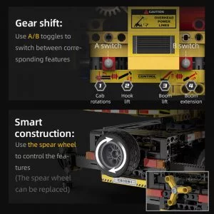 CaDa C61081W Remote Control Crane Truck — comparatif marchands sur Planet-Brick (vue détail 7)