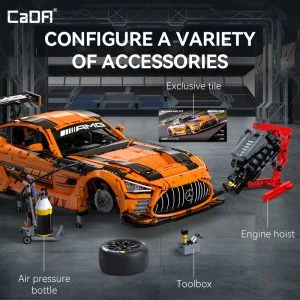 CaDa C64008W Mercedes-AMG GT3 — où acheter au meilleur tarif sur Planet-Brick (vue détail 11)