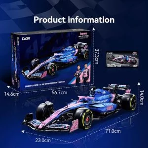 CaDa C64012W CaDA Scale Alpine A525 Formula 1 Car Building Set — bons plans et promos sur Planet-Brick (vue détail 12)