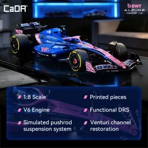 CaDa C64012W CaDA Scale Alpine A525 Formula 1 Car Building Set — meilleure offre du moment sur Planet-Brick (vue détail 5)