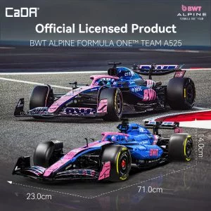 CaDa C64012W CaDA Scale Alpine A525 Formula 1 Car Building Set — prix le plus bas sur Planet-Brick (vue détail 6)