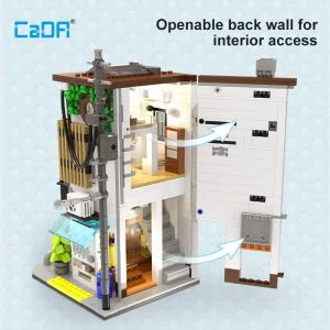 CaDa C66006W Japanese Storefront Series Steamed Bun Shop — prix le plus bas sur Planet-Brick (vue détail 6)