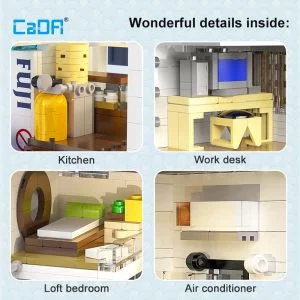 CaDa C66006W Japanese Storefront Series Steamed Bun Shop — comparatif marchands sur Planet-Brick (vue détail 7)