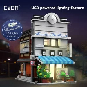 CaDa C66018W Japanese Storefront Series Sushi Shop — prix le plus bas sur Planet-Brick (vue détail 6)