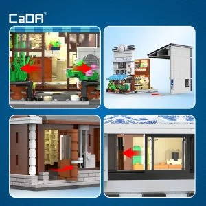 CaDa C66018W Japanese Storefront Series Sushi Shop — achat malin sur Planet-Brick (vue détail 8)