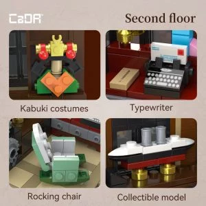 CaDa C66020W Japanese Bookstore — comparatif marchands sur Planet-Brick (vue détail 7)
