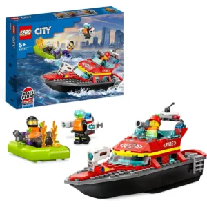 City 60373 Le bateau de sauvetage des pompiers — meilleur prix sur Planet-Brick (visuel principal)