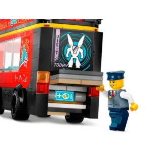 City 60407 Le bus rouge à deux étages — comparez les prix sur Planet-Brick (vue détail 4)