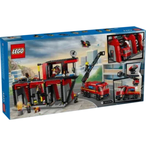 City 60414 La caserne et le camion de pompiers — comparatif marchands sur Planet-Brick (vue détail 7)
