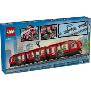City 60423 Le tramway et la station du centre-ville — comparatif marchands sur Planet-Brick (vue détail 7)