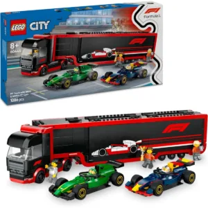 City 60445 Camion de F1® avec voitures de F1® RB20 et AMR24 — meilleur prix sur Planet-Brick (visuel principal)
