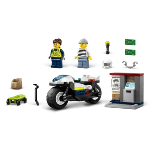 City 60455 La course-poursuite en moto de police — bons plans et promos sur Planet-Brick (vue détail 3)