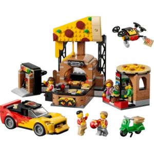City 60496 La pizzeria et ses véhicules de livraison — comparateur de prix sur Planet-Brick (vue détail 1)