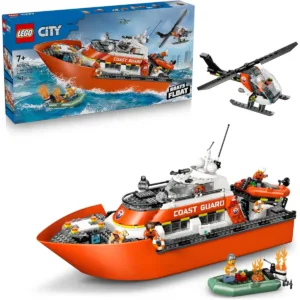 City 60504 Le bateau de sauvetage et l’hélicoptère des garde-côtes — meilleur prix sur Planet-Brick (visuel principal)