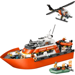 City 60504 Le bateau de sauvetage et l’hélicoptère des garde-côtes — comparateur de prix sur Planet-Brick (vue détail 1)