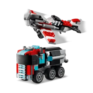 Creator 3-en-1 31146 Le camion remorque avec hélicoptère — comparez les prix sur Planet-Brick (vue détail 4)