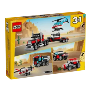 Creator 3-en-1 31146 Le camion remorque avec hélicoptère — comparatif marchands sur Planet-Brick (vue détail 7)