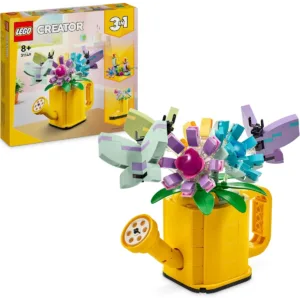 Les fleurs dans l’arrosoir