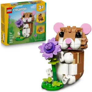 Creator 3-en-1 31376 L’adorable hamster et la fleur — meilleur prix sur Planet-Brick (visuel principal)