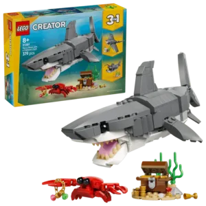 Le redoutable requin et le coffre au trésor