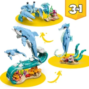 Creator 3-en-1 31385 Animaux marins : les beaux dauphins — où acheter au meilleur tarif sur Planet-Brick (vue détail 2)