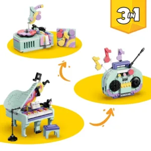 Creator 3-en-1 31392 Décoration musicale : piano et chat — où acheter au meilleur tarif sur Planet-Brick (vue détail 2)