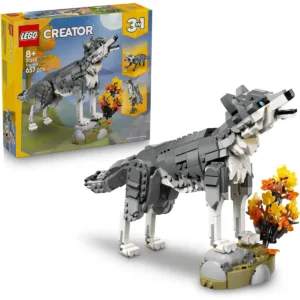 Creator 3-en-1 31393 Les animaux de la forêt : le loup gris — meilleur prix sur Planet-Brick (visuel principal)