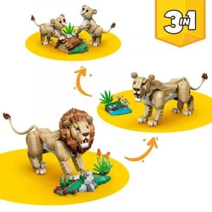 LEGO 31386 Animaux sauvages : le lion majestueux — où acheter au meilleur tarif sur Planet-Brick (vue détail 2)