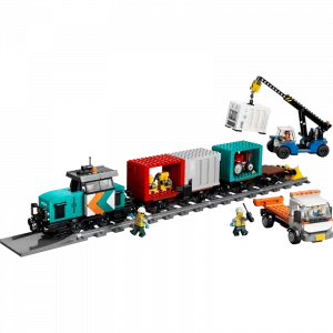 LEGO 60509 Le train de marchandises du port avec grue et camion — comparateur de prix sur Planet-Brick (vue détail 1)
