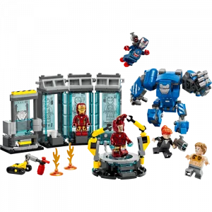 LEGO 76315 Le laboratoire d’Iron Man : la salle des armures — comparateur de prix sur Planet-Brick (vue détail 1)
