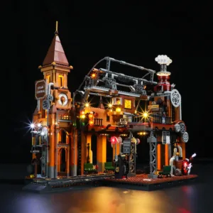 Lumibricks F9007 Steampunk Train Station — où acheter au meilleur tarif sur Planet-Brick (vue détail 2)