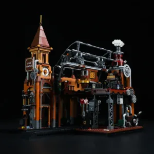 Lumibricks F9007 Steampunk Train Station — bons plans et promos sur Planet-Brick (vue détail 3)
