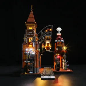 Lumibricks F9007 Steampunk Train Station — comparez les prix sur Planet-Brick (vue détail 4)