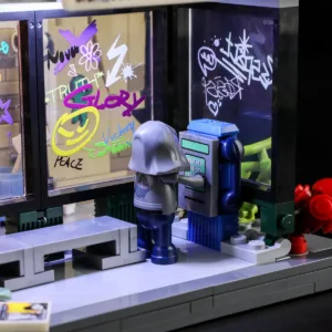Lumibricks F9066 Abribus Graffiti — bons plans et promos sur Planet-Brick (vue détail 3)