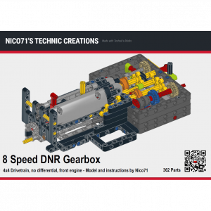 nico71 8_SPEED_GEARBOX 8 Speed Sequential Gearbox with DNR Selector — meilleur prix sur Planet-Brick (visuel principal)