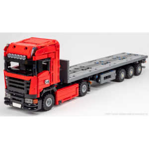 nico71 EU-TRUCK-TRAILER-PDF Euro-Truck and Steering Axle Trailer — meilleur prix sur Planet-Brick (visuel principal)